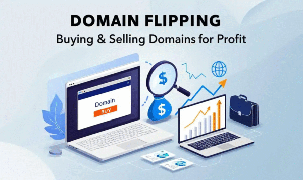 Flip domain names for profit